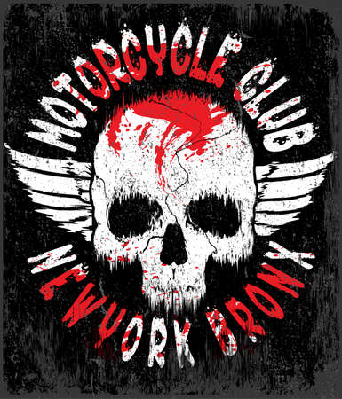 Skull T shirt Graphic Designのイラスト素材