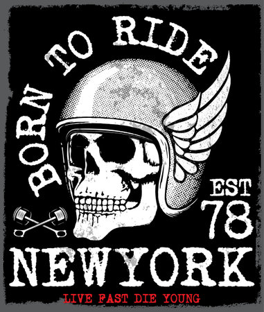 Skull T shirt Graphic Designのイラスト素材