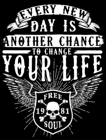 Vintage Slogan Man T shirt Graphic Vector Designのイラスト素材