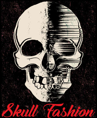Skull T shirt Graphic Designのイラスト素材