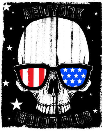 Skull T shirt Graphic Designのイラスト素材