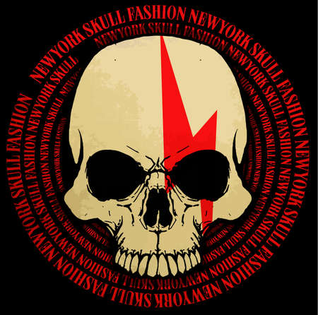 Skull T shirt Graphic Designのイラスト素材