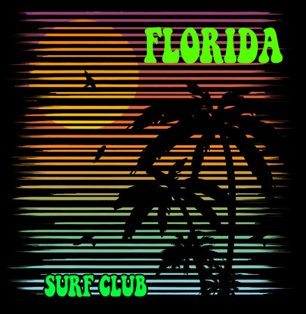 Summer beach vector background in retro styleのイラスト素材