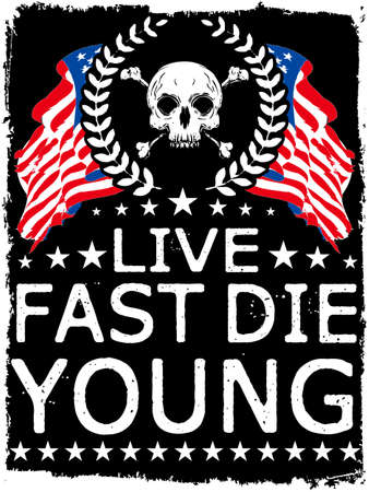 Skull T shirt Graphic Designのイラスト素材