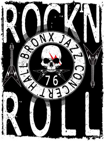 Rock'n Roll Music Posterのイラスト素材