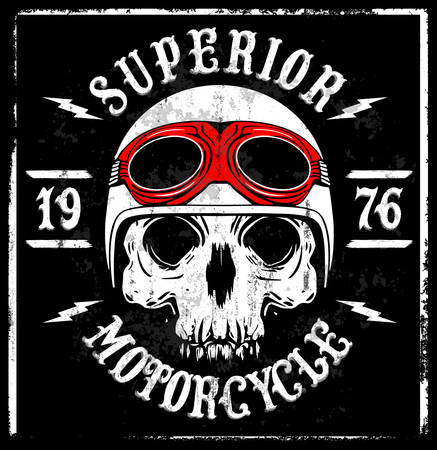 Skull T shirt Graphic Designのイラスト素材