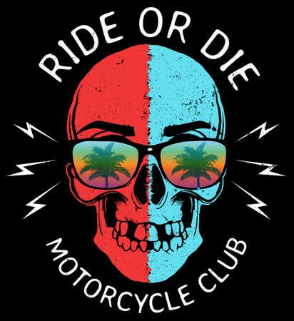 Skull T shirt Graphic Designのイラスト素材