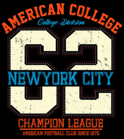 Athletic sport typography, t-shirt graphics, vectorsのイラスト素材