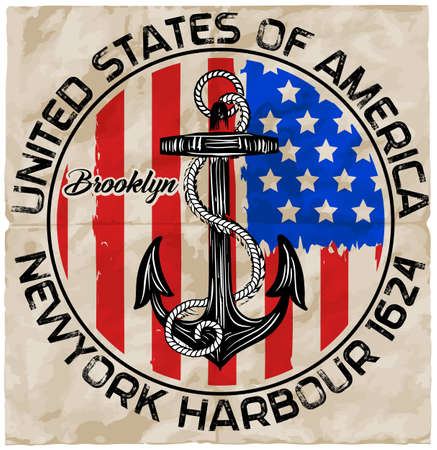 Newport sailing club, artwork for sportswear in custom colorsのイラスト素材