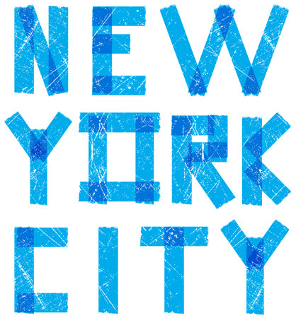 Newyork City typography, slogan, t-shirt graphics, vectors,のイラスト素材