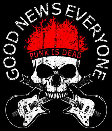 Skull T shirt Graphic Designのイラスト素材