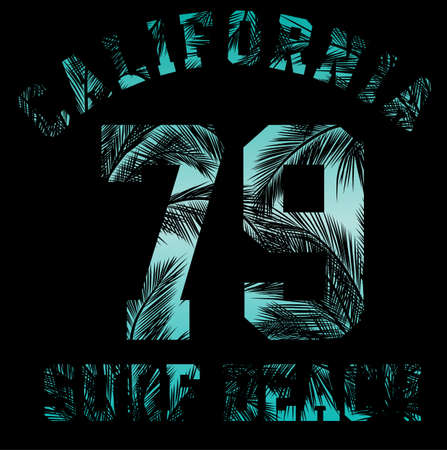 Summer beach vector background in retro styleのイラスト素材