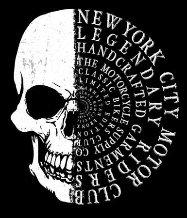 Skull T shirt Graphic Designのイラスト素材