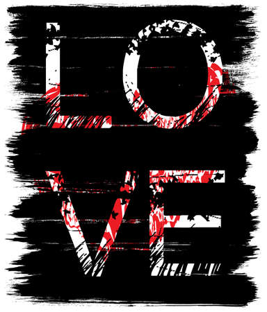 Love typography design vector illustrationのイラスト素材