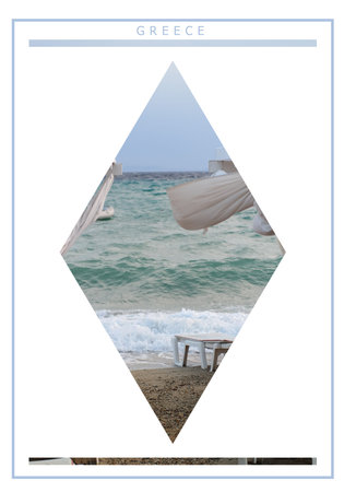 Greece typography T shirt graphic fashion design posterの写真素材