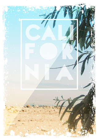 California poster graphicの写真素材