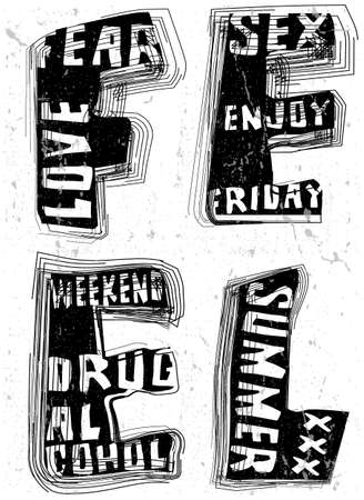 Hand draw Vintage Typography Slogan Man T shirt Graphic Vector Designのイラスト素材