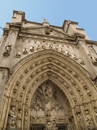 Cathedral of Toledo, gothic monument, Spainの写真素材