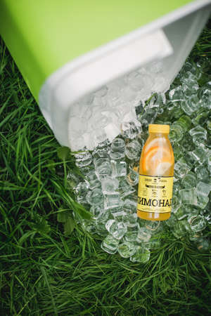 tasty colored lemonadeの写真素材