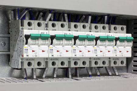 Miniature circuit breakers protecting industrial electric installations.