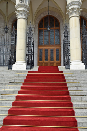 Entrance of the Parliament building, Budapestの写真素材