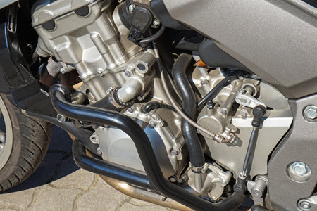 Engine of a motorcycle