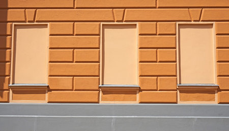 Dead windows of a building