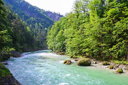 River at Wasserlochklamm, Austriaの写真素材