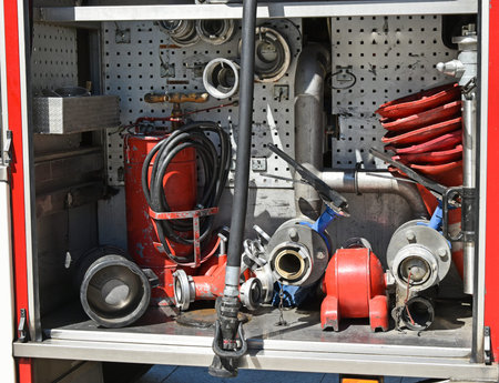 Equipments of the firetruck
