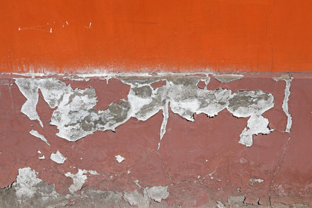 Wall of an old ruined building