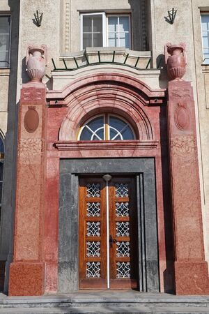 Entrance of the clinic buildingの写真素材