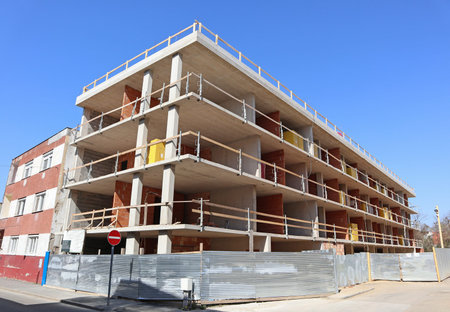 Construction of a new apartment building