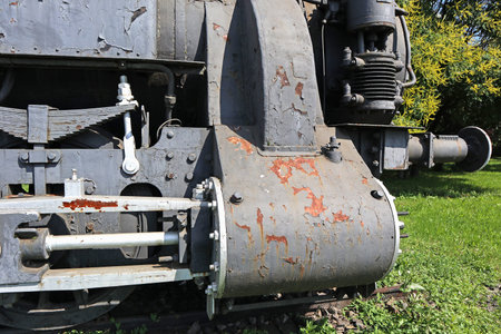 Part of an old locomotive