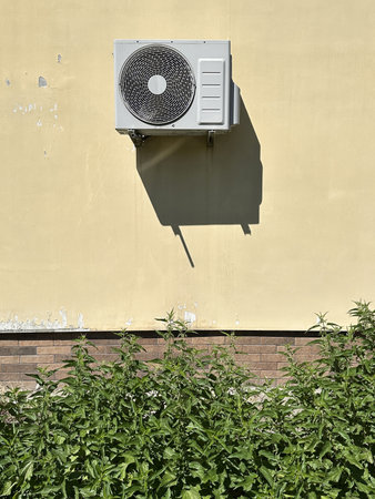 Air conditioner on the wallの写真素材