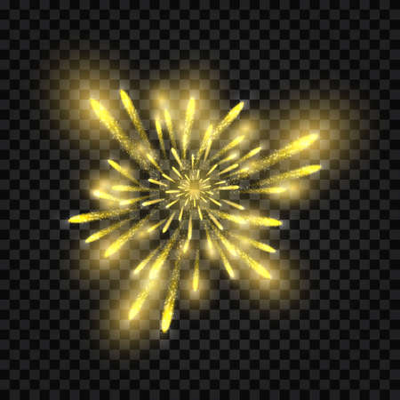 festive fireworks. Illustration on dark checked backgroundのイラスト素材