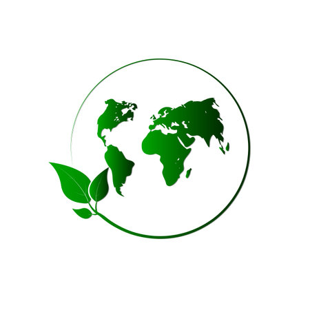 Go green design template. Environment illustration. Eco planet concept
