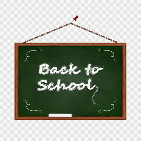 Back to school background. Blackboard vector illustrationのイラスト素材