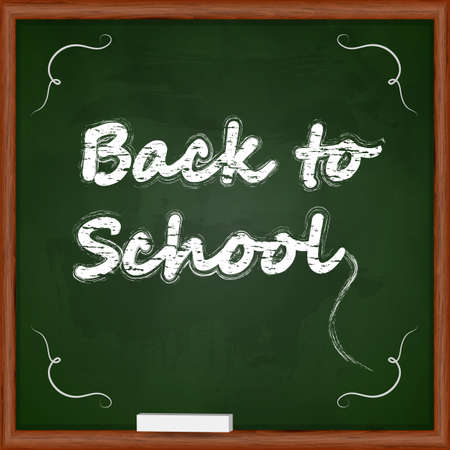 Back to school background. Blackboard vector illustrationのイラスト素材