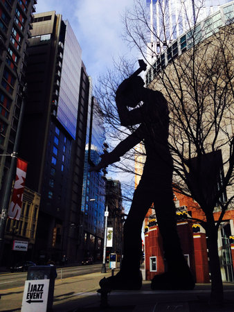 Public art adds to the downtown and city cultureの素材