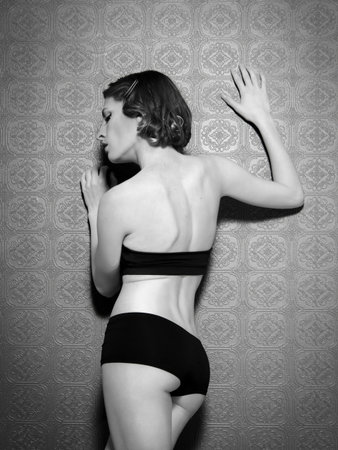 Young attractive caucasian female modelの写真素材