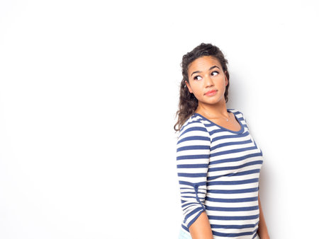 Young cute female with a fun summer look