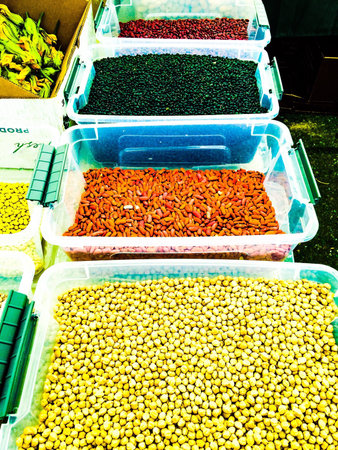Various Organic And Locally Grown Beansの素材