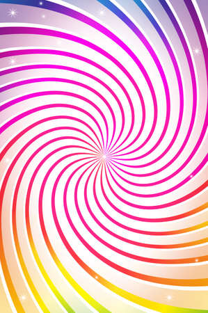 farbenfroher spiralförmiger Hintergrundのイラスト素材