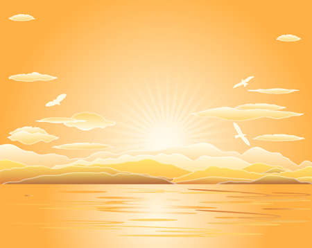 sunsetのイラスト素材