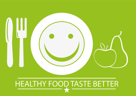 healthy foodのイラスト素材