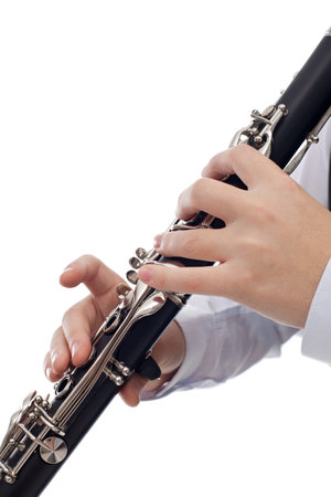 Clarinet player - isolated