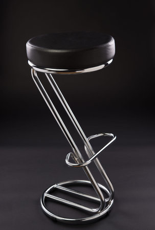  chair isolated on black backgroundの写真素材