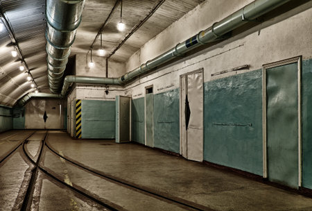 Underground bunker from cold war. Ukraine, Sevastopol