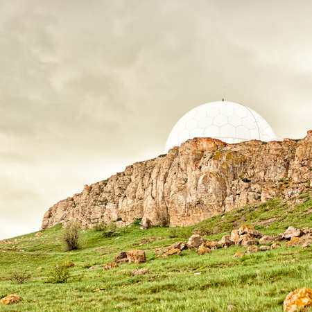 Observatory is highly in the Crimean mountains. Ukraineの写真素材