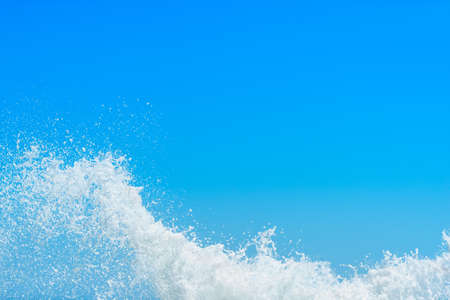 Sea gale producing of water splash .の写真素材